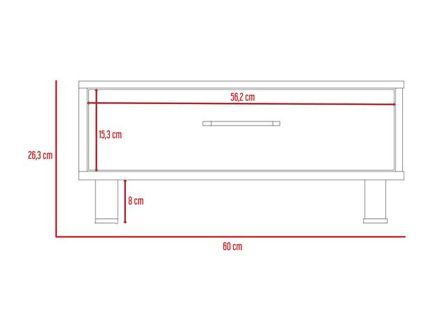 Combo Living Beijing Rovere Rack Extensible TV 40'' + Mesa de Centro-4