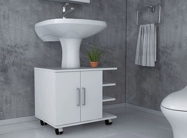 Mueble Optimizador Lavamanos 2 Puertas TuHome-3
