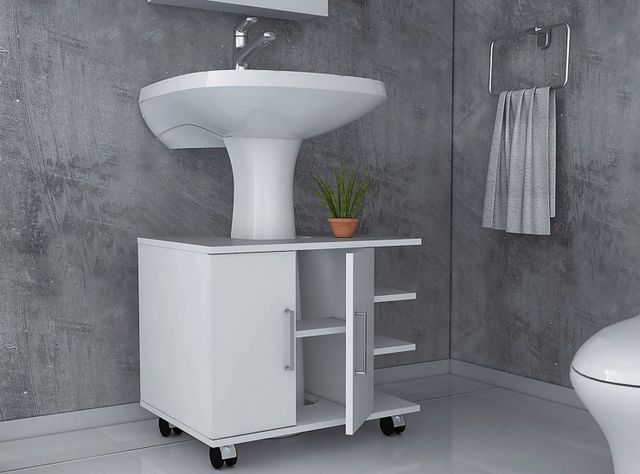 Mueble Optimizador Lavamanos 2 Puertas TuHome-4