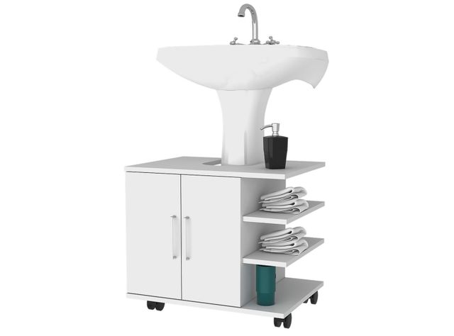 Mueble Optimizador Lavamanos 2 Puertas TuHome-2