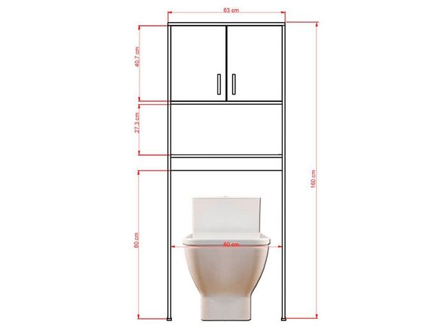 Mueble TuHome Optimizador Baño 2 Puertas 160 cm TuHome-5