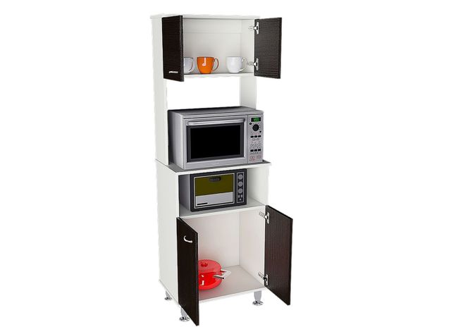 Mueble TuHome de Cocina Microondas Kitchen Wengué 4P TuHome-2