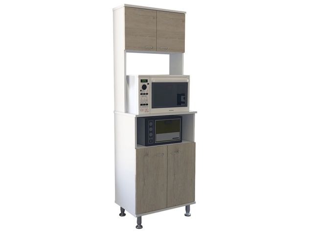 Mueble de Cocina Microondas Kitchen 4P Café Claro TuHome-3