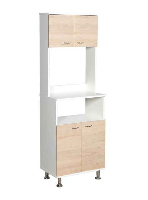 Mueble de Cocina Microondas Kitchen 4P Café Claro TuHome-0
