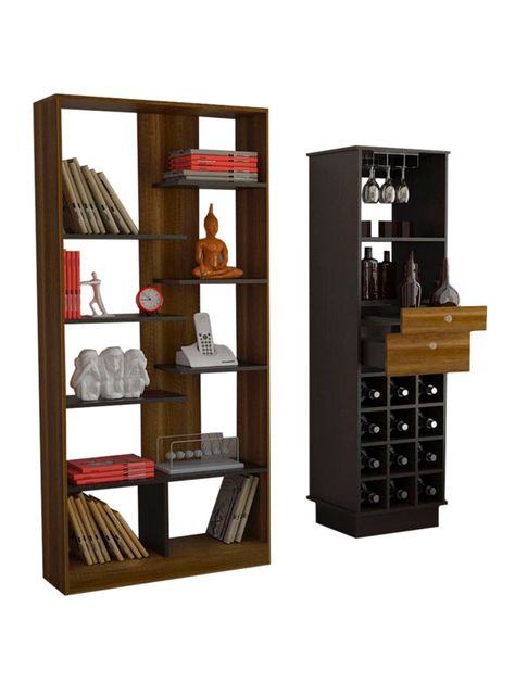 Combo TuHome de Living Classic Biblioteca + Bar Kava TuHome-1