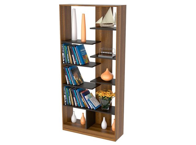 Combo de Living Classic Biblioteca + Mesa de Centro-4