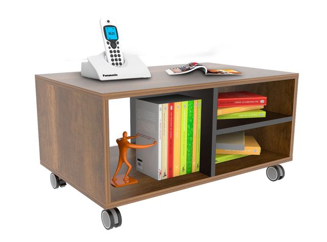 Combo de Living Classic Biblioteca + Mesa de Centro-5