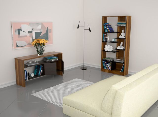 Combo TuHome de Living Classic Biblioteca + Arrimo TuHome-0