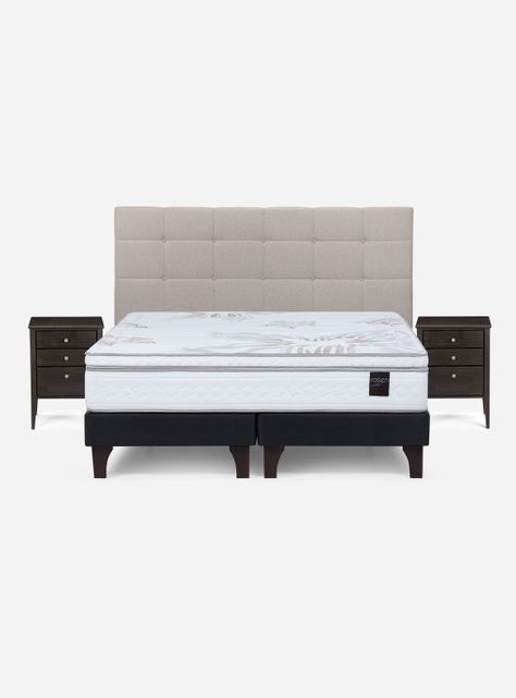 Cama Europea Art 4 King + Set Muebles Issey-1