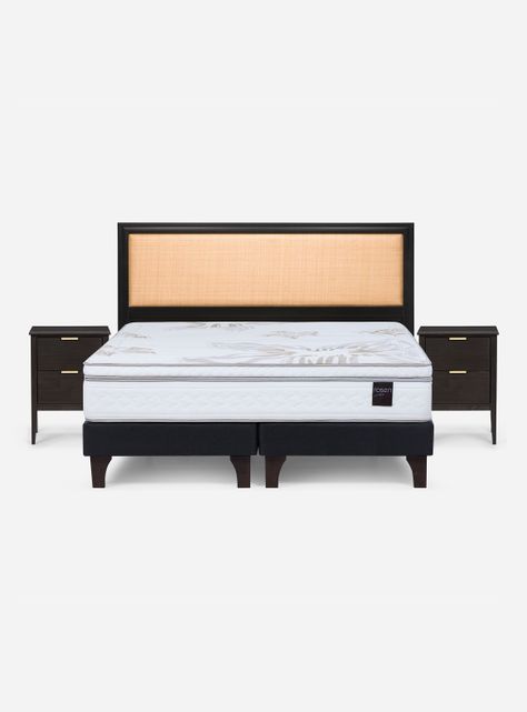 Cama Europea Art 4 King + Set Mueble Soho-1