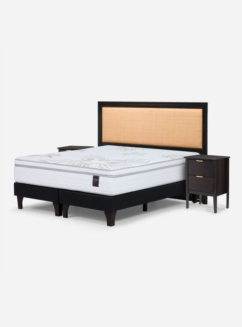 Cama Europea Art 4 2 Plazas Base Dividida + Set Muebles Soho-0
