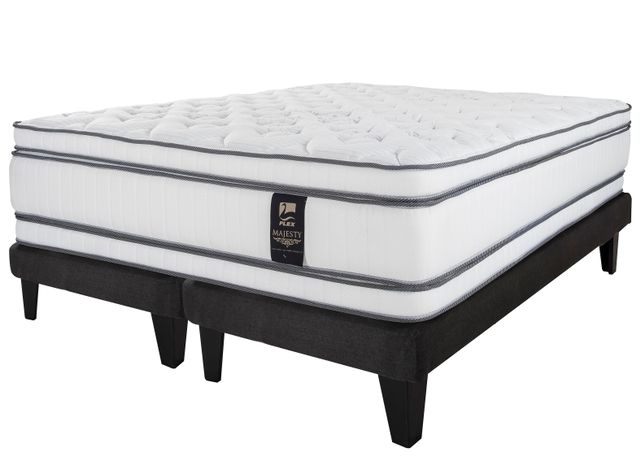 Cama Europea Majesty King Base Dividida Grafito-0