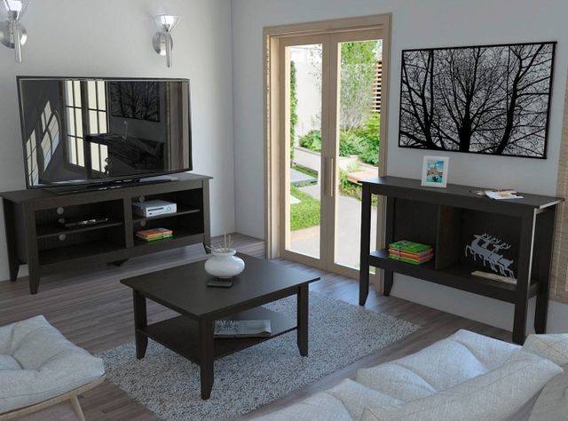 Combo Living Essential Wengué Rack TV 50'' + Mesa de Centro + Arrimo Attimo-1