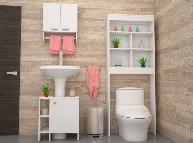 Combos Baño Big Bath Botiquín Mural + Optimizador Lavamanos 47-A + Optimizador Espacios-0