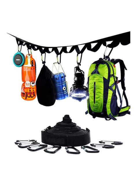 Camping Cuerda Ropa 8 Enganches Pro-1