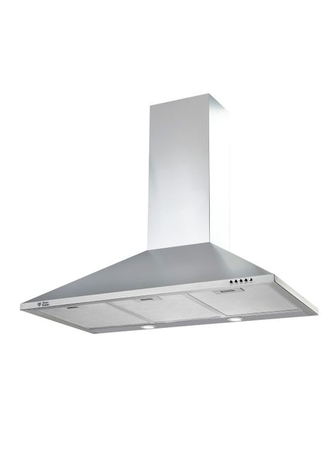 Campana Decorativa Pared UT Quadra V90 Silver 90 cm-0