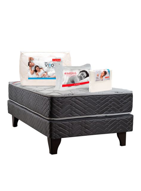 Cama Europea Active + Textil 1.5 Plazas-0