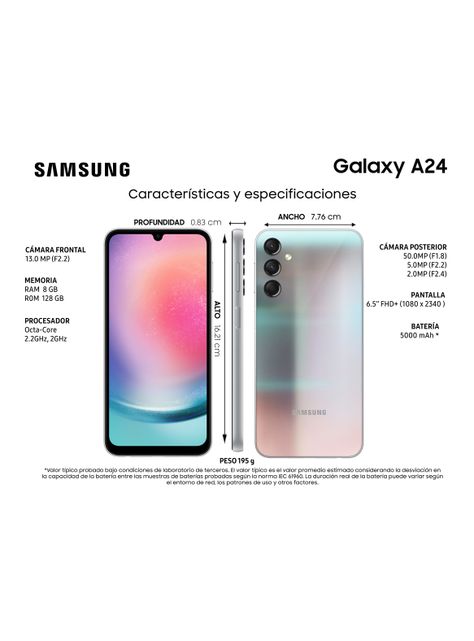 Smartphone Galaxy A24 128GB 6.5" Awesome Silver Liberado-5