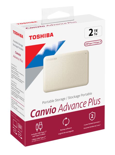 Disco Duro Externo Canvio Advance Plus Blanco 2TB-4