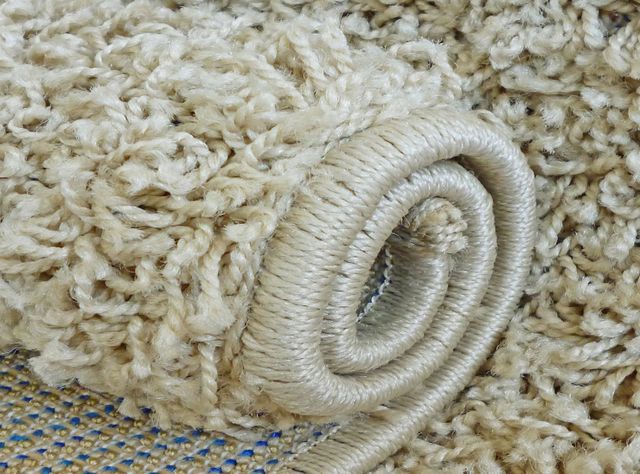 Alfombra Shaggy Lisa 150x200 cm Beige-1