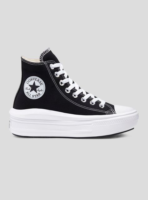 Zapatilla Urbana Chuck Taylor Move Negro Mujer-0