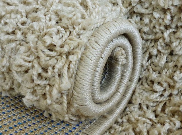 Alfombra Shaggy Lisa 133 x 180 cm Beige Valencia-1