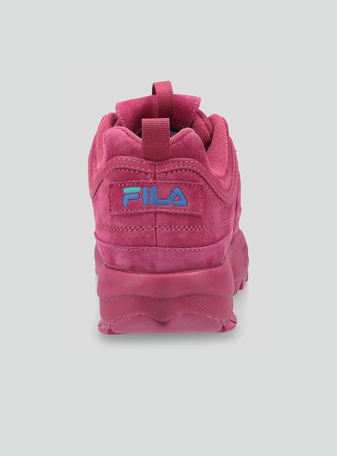 Zapatilla Urbana Fila Disruptor 2 Premium Suede Rosado Mujer-2
