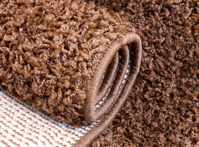 Alfombra Shaggy Lisa 133 x 180 cm Chocolate Valencia-1