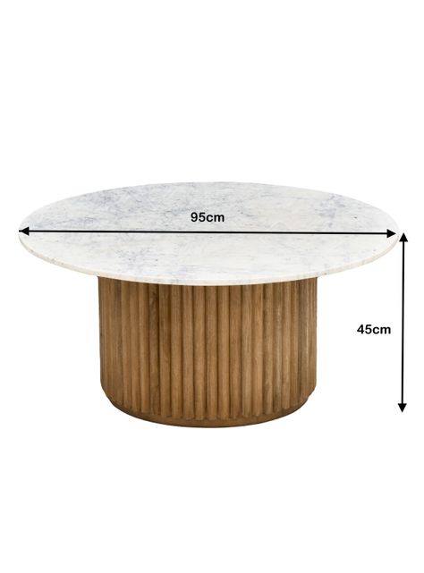 Mesa de Centro 95 cm Elena Mármol-2