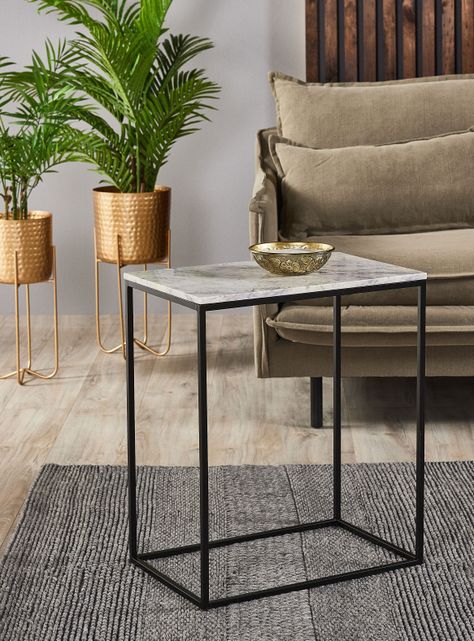 Mesa Lateral Moore Mármol 50x32 cm-0