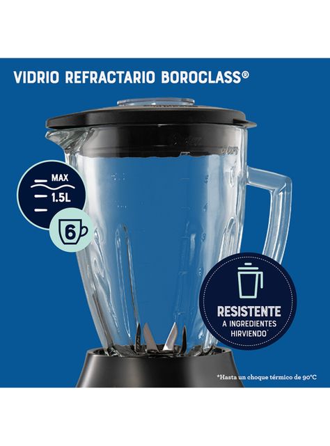 Licuadora Reversible 3 Velocidades 800W + Pulso BLSTPEGNRT-6
