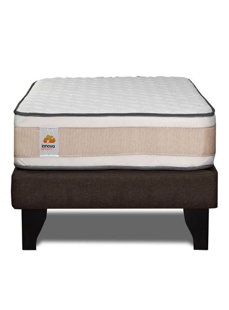 Cama Europea Premium 1 Plaza Chocolate-2