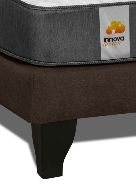 Cama Europea Silver 1 Plaza Chocolate-3