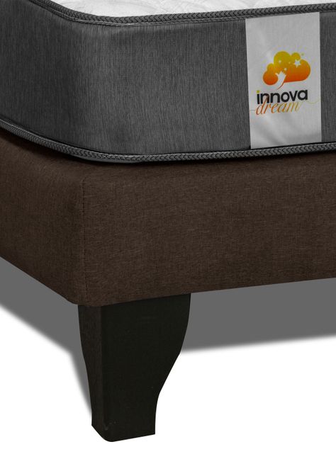 Cama Europea Silver 2 Plazas Base Dividida Chocolate-5