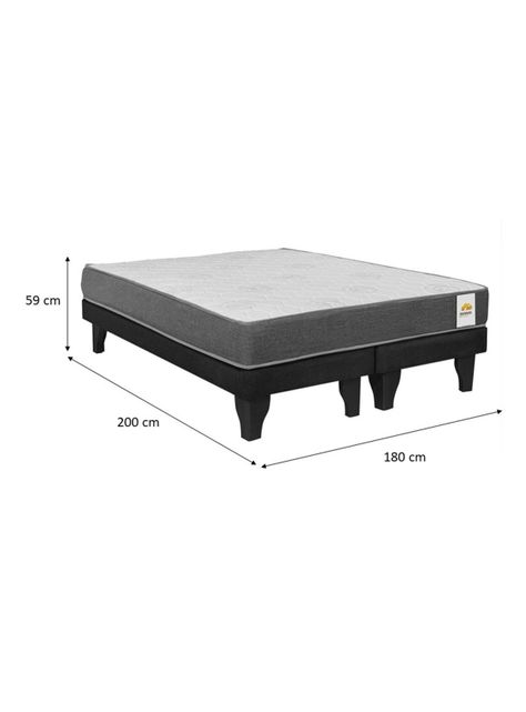 Cama Europea Silver King Beige-1