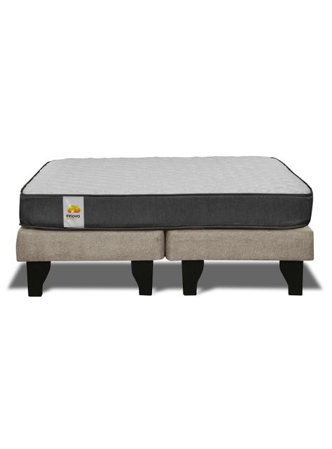 Cama Europea Silver King Beige-2