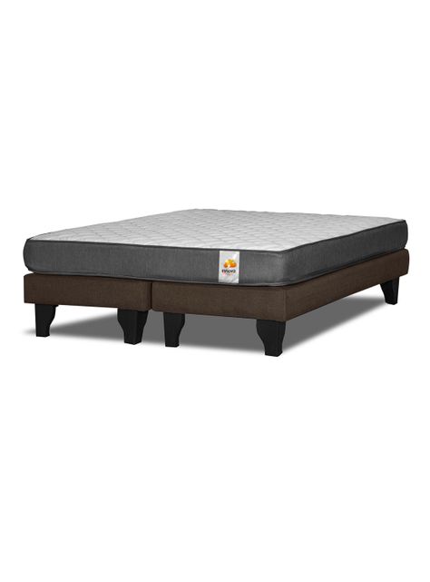 Cama Europea Silver King Chocolate-0