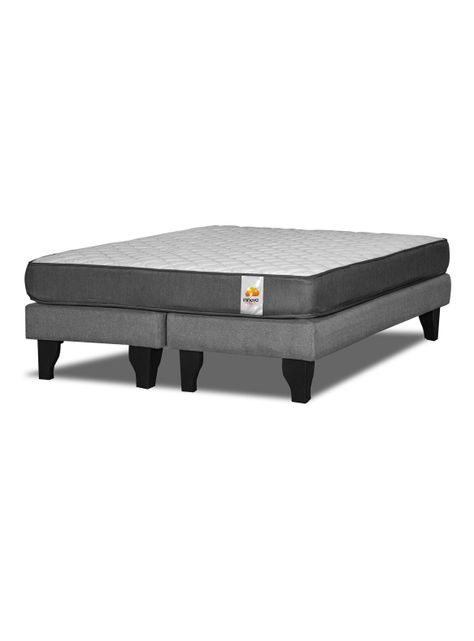 Cama Europea Silver King Gris-0