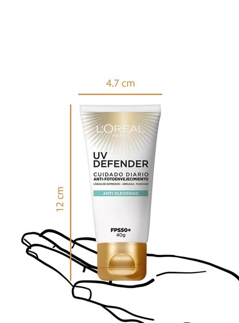 Crema Dermo Expertise L'Oréal Paris Diaria UV Defender FPS 50 Anti Brillo-4