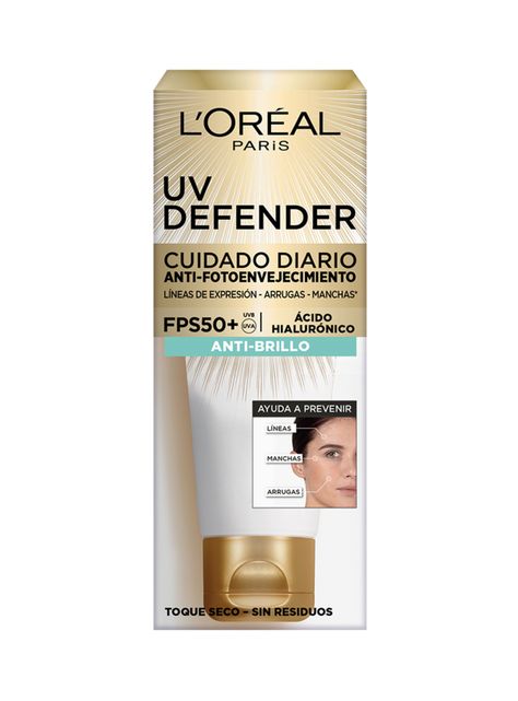 Crema Dermo Expertise L'Oréal Paris Diaria UV Defender FPS 50 Anti Brillo-2