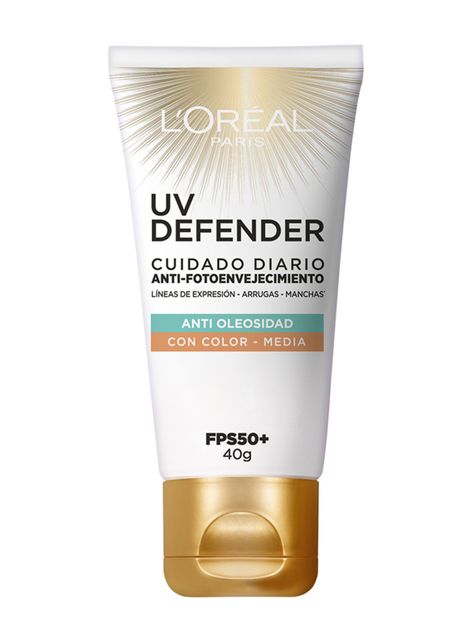 Crema Dermo Expertise L'Oréal Paris Diaria UV Defender FPS 50 Anti Brillo Medio-1