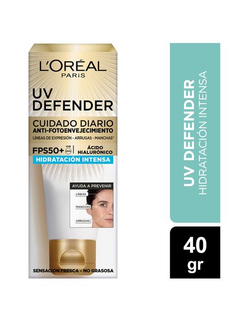 Crema Dermo Expertise L'Oréal Paris Diaria UV Defender FPS 50 Hidratación Intensa-1
