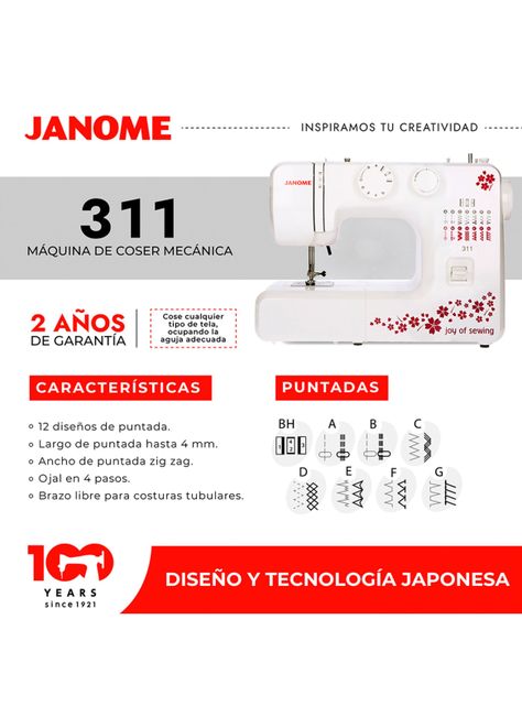 Máquina de Coser 311 Joy of Sewing Floral-6