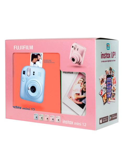 Cámara Instantánea Instax Mini 12 Azul + 10 Películas-2