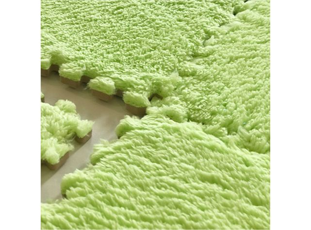 Set de Goma Eva tipo Felpa color Verde 30x30 cm 9 unidades-1