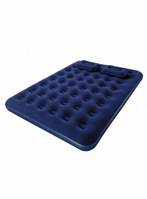 Colchón Inflable Queen con Bomba Manual Azul-0