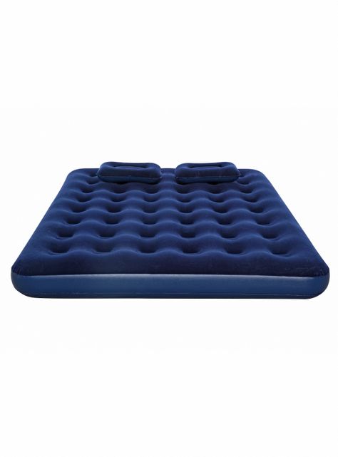 Colchón Inflable Queen con Bomba Manual Azul-1