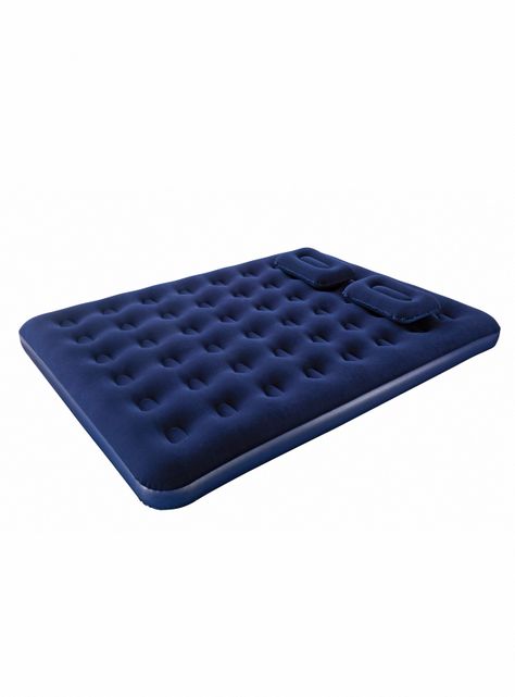 Colchón Inflable Queen con Bomba Manual Azul-2