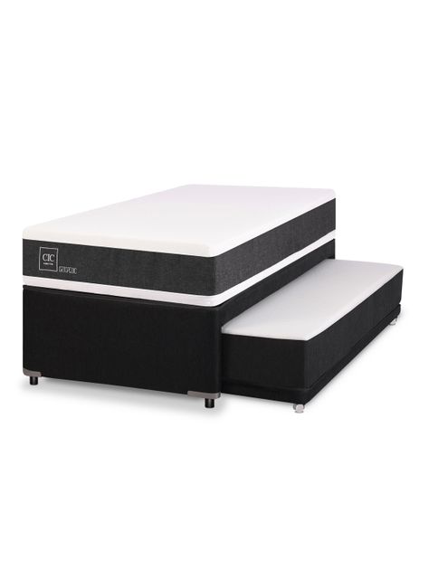 Diván Cama New Ortopedic Black 1.5 Plazas-0
