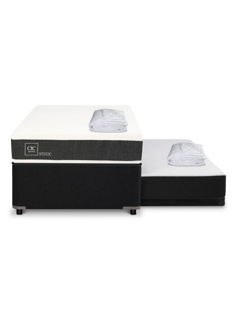 Diván Cama New Ortopedic Black + Cubre Colchón-2